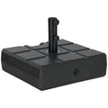 88 lbs. Fillable Umbrella Base for 1.5" or 1.9" Poles, Black