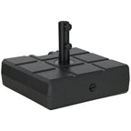88 lbs. Fillable Umbrella Base for 1.5" or 1.9" Poles, Black