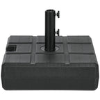 88 lbs. Fillable Umbrella Base for 1.5" or 1.9" Poles, Black