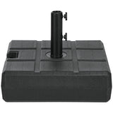88 lbs. Fillable Umbrella Base for 1.5" or 1.9" Poles, Black
