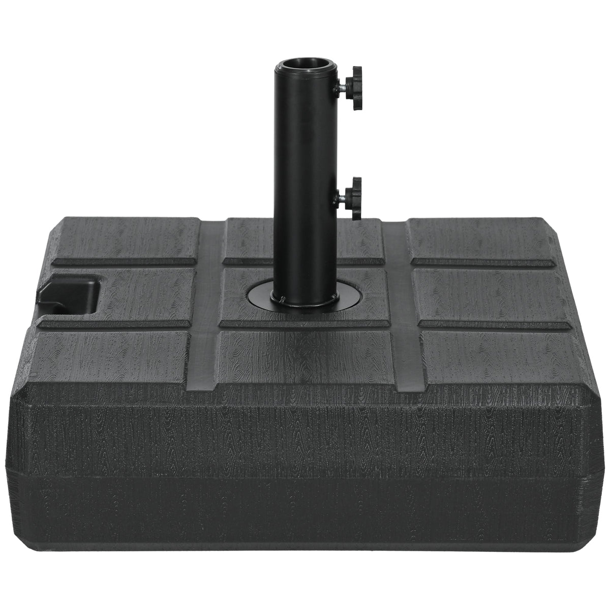 88 lbs. Fillable Umbrella Base for 1.5" or 1.9" Poles, Black