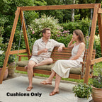 Memory Foam Sun Lounger Cushion with Ties, 190 x 60 cm, Sand