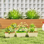 6 Pack 10.5" Self-Watering Planter Boxes with Water Level Indicator
