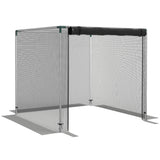 4' x 4' Crop Cage with Zippered Door and Steel Frame, Black