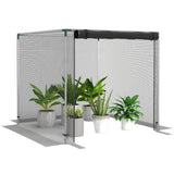 4' x 4' Crop Cage with Zippered Door and Steel Frame, Black