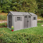 Lifetime 15' x 8' Rough Cut Dual-Entry Outdoor Storage Shed