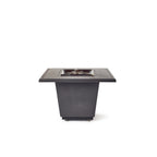 Indio Square Fire Table in Black Lava