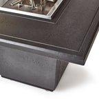 Indio Square Fire Table in Black Lava