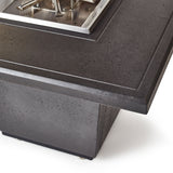Indio Square Fire Table in Black Lava