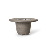 Indio Round Fire Table in Light Basalt
