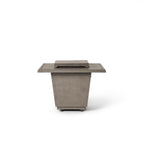 Indio Square Fire Table in Light Basalt