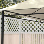 10' x 13' Gazebo Replacement Canopy Top Cover, Cream White