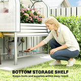 Galvanized Raised Garden Bed with Greenhouse Cover, Silver