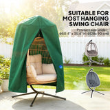 Hanging Egg Chair Cover with Zipper, 420D Oxford for 128 x 190H cm Stand, Green