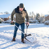 Heavy Duty Snow Shovel with 45cm Blade and Detachable Aluminum Handle