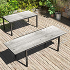 63"-94.5" Extendable Patio Dining Table for 6-8 People