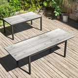 63"-94.5" Extendable Patio Dining Table for 6-8 People