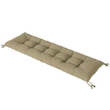Memory Foam Sun Lounger Cushion with Ties, 190 x 60 cm, Sand