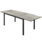 63"-94.5" Extendable Patio Dining Table for 6-8 People