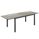 63"-94.5" Extendable Patio Dining Table for 6-8 People