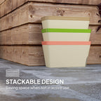 3 Pack 10.5" Self-Watering Planter Boxes with Water Level Indicator