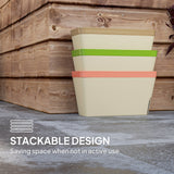 3 Pack 10.5" Self-Watering Planter Boxes with Water Level Indicator