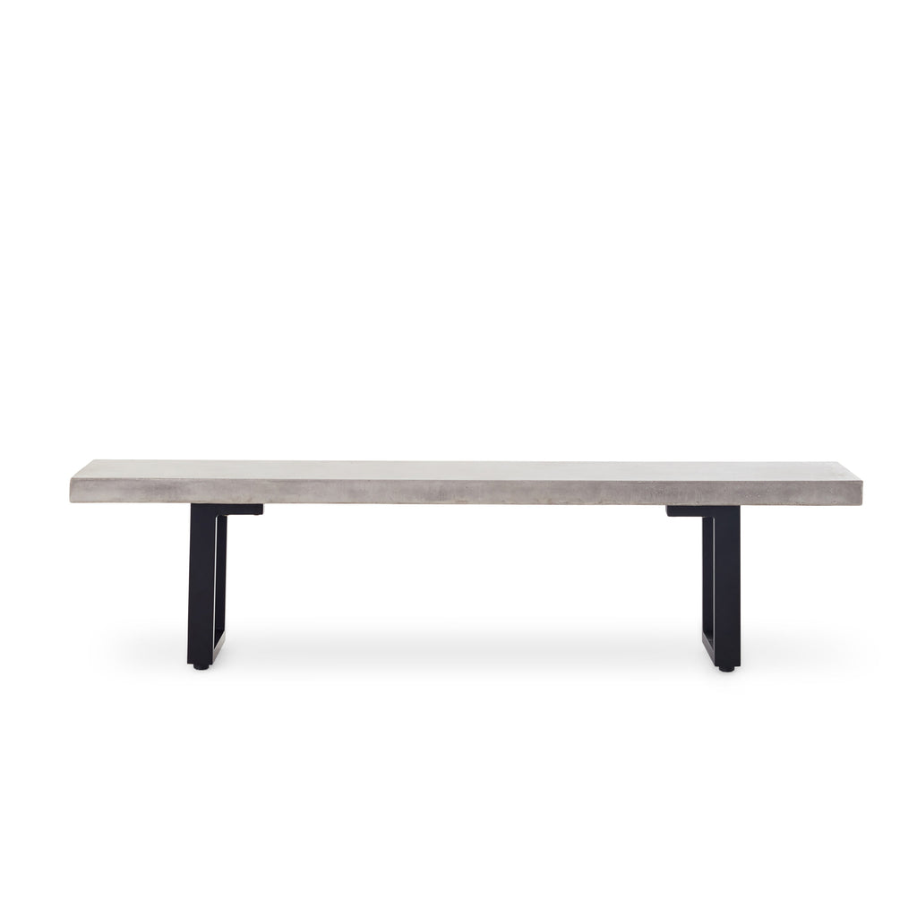La Jolla 71" Bench in Charcoal
