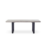 La Jolla 79" Dining Table in Charcoal