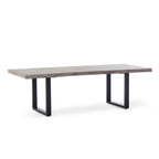 La Jolla 95" Dining Table in Charcoal