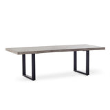 La Jolla 95" Dining Table in Charcoal