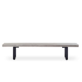 La Jolla 87" Bench in Charcoal