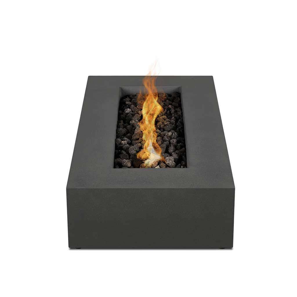 Aspen Rectangular Fire Table - Carbon