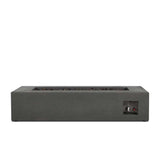 Aspen Rectangular Fire Table - Carbon