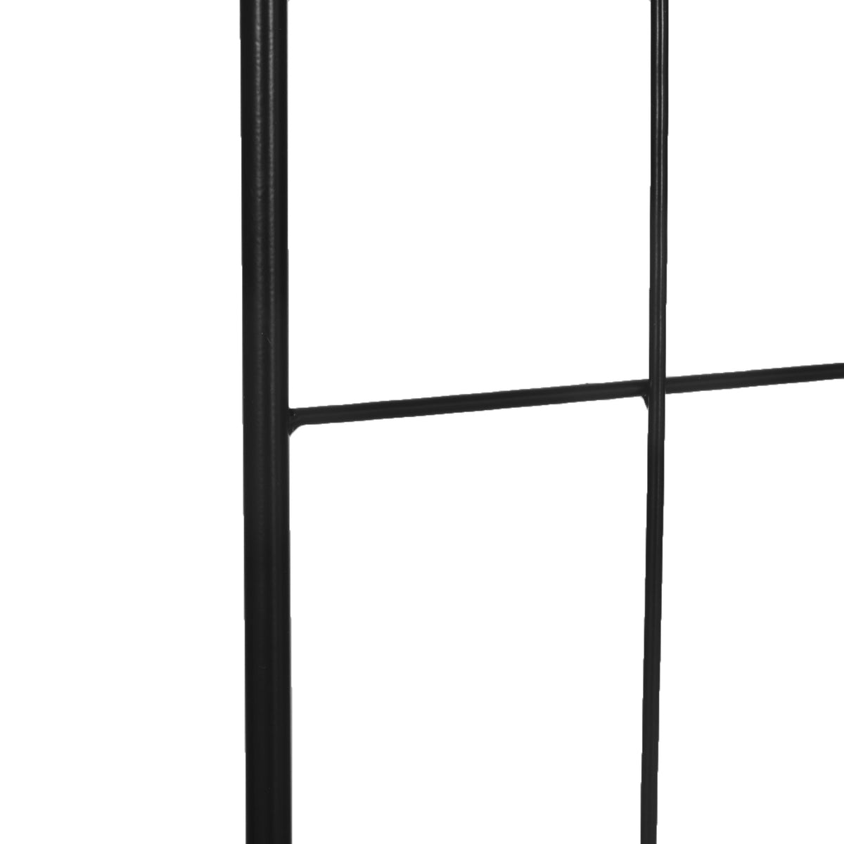 2 Pack Metal Garden Trellis Panels, 20" x 60", Black