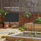 2 Pack Metal Garden Trellis Panels, 20" x 60", Black
