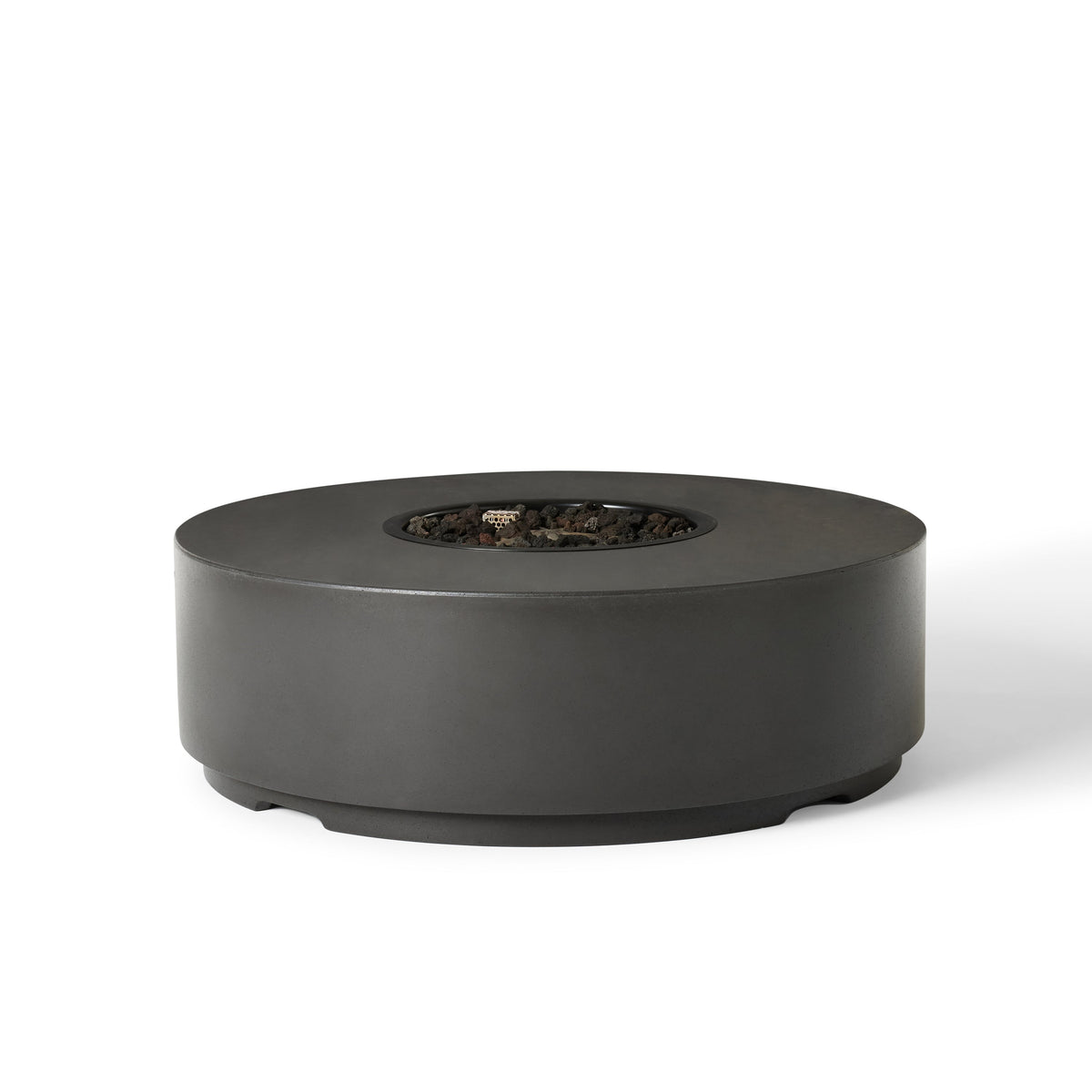 Legend Round Fire Table in Black Lava (Natural Gas)