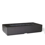 Legend 72" Rectangular Fire Table in Black Lava (Propane)