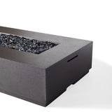 Legend 72" Rectangular Fire Table in Black Lava (Propane)