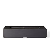 Legend 72" Rectangular Fire Table in Black Lava (Natural Gas)