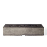 Legend 72" Rectangular Fire Table in Dark Basalt (Propane)