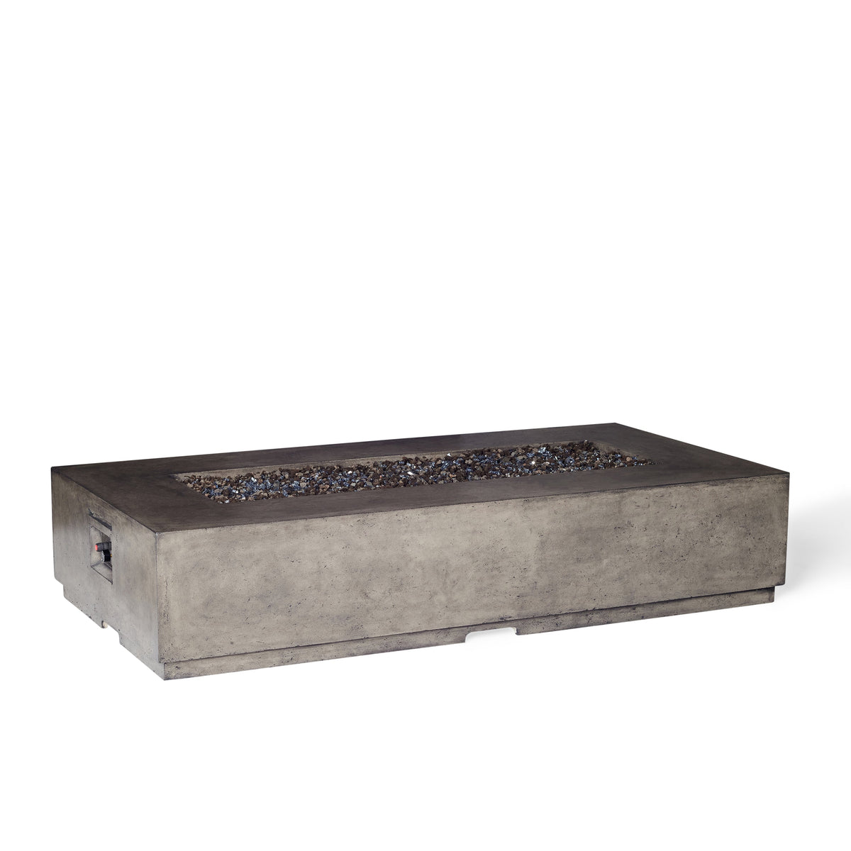 Legend 72" Rectangular Fire Table in Dark Basalt (Propane)