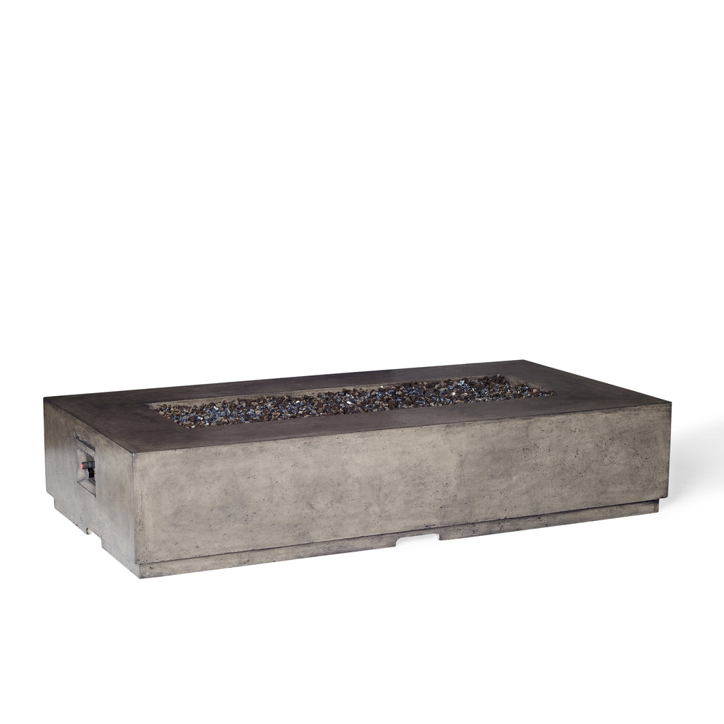Legend 72" Rectangular Fire Table in Dark Basalt (Propane)