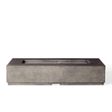 Legend 72" Rectangular Fire Table in Dark Basalt (Propane)