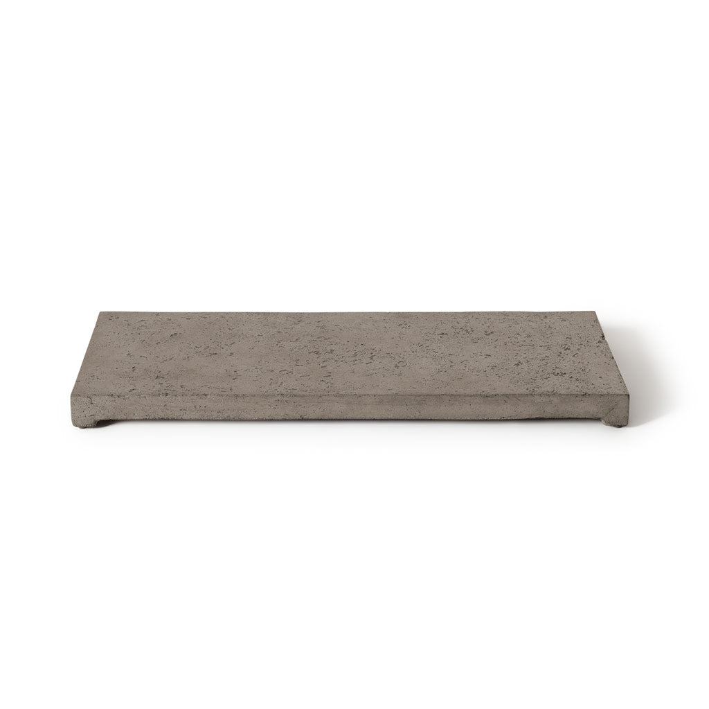 Contempo and Indio Rectangular Fire Table Lid in Light Basalt