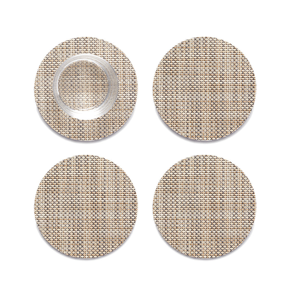 Mini Basketweave Coaster Set