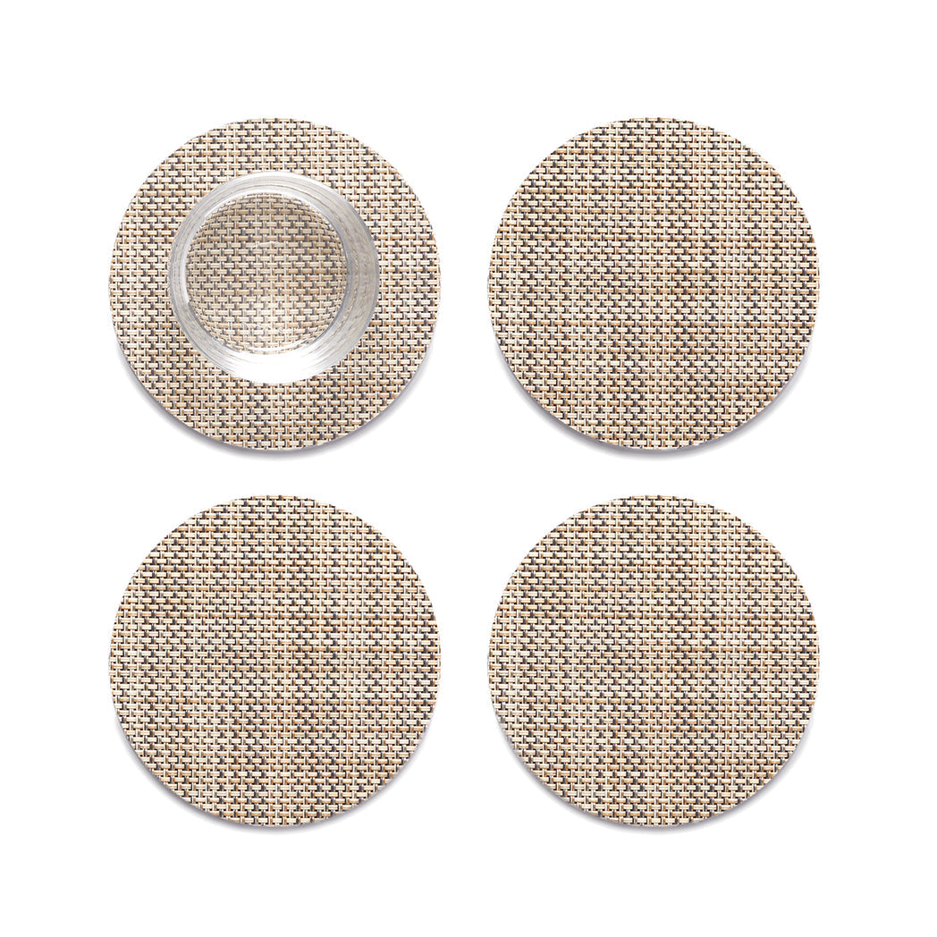 Mini Basketweave Coaster Set