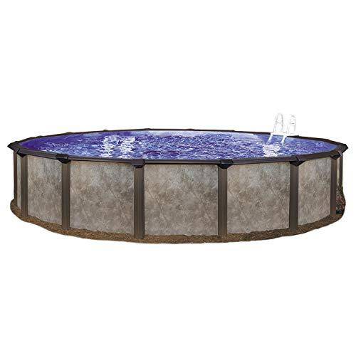12ft x 52in Round Hard Sided Steel Frame Above Ground Pool