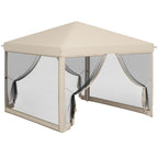 10' x 10' Pop Up Canopy Tent with Netting and Carry Bag