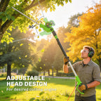 2.6 m Extendable Hedge Trimmer with 90° Head and 10 m Cable