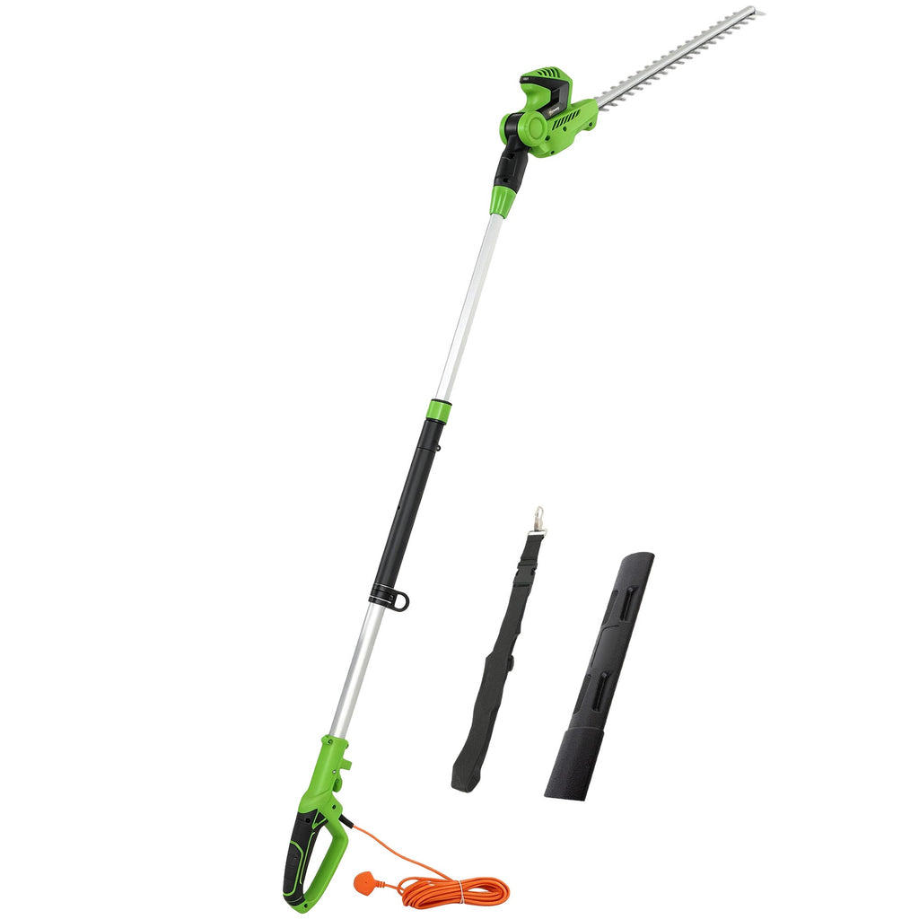 2.6 m Extendable Hedge Trimmer with 90° Head and 10 m Cable